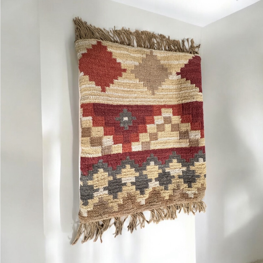 Pottery Barn southwestern decorative kilim tapestry pillow case